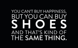 happiness with shoes