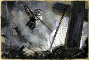 nicolai kochergin_kalevala_05_ilmarinen crafts the sampo_01