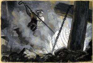 nicolai kochergin_kalevala_05_ilmarinen crafts the sampo_01