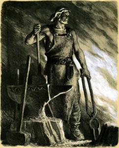 nicolai kochergin_kalevala_05_ilmarinen crafts the sampo_02