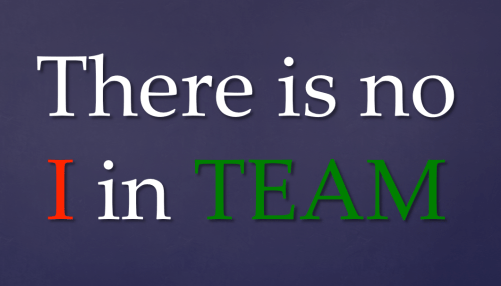 No I in TEAM