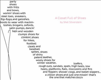 A Closet full of Shoes by Shel Silverstein